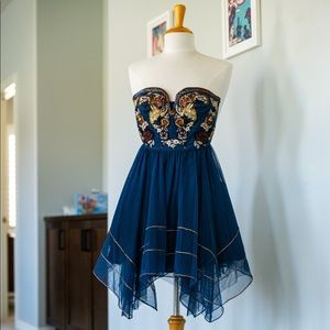 Free People Tutu Embroidered Dress Size 2